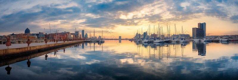 海上城市建筑夕阳下的海边城市摄影真实,高清,摄影图,摄影图片,图片大全,摄影图免费下载